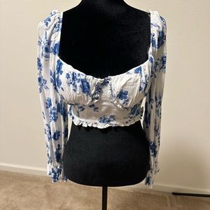 Off Shoulder Push Up Crop